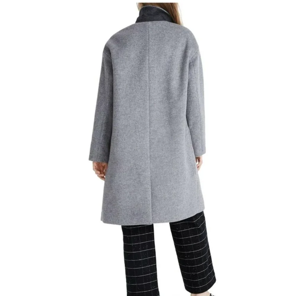 Madewell Gray Wool Blend Coat - Picture 3 of 8